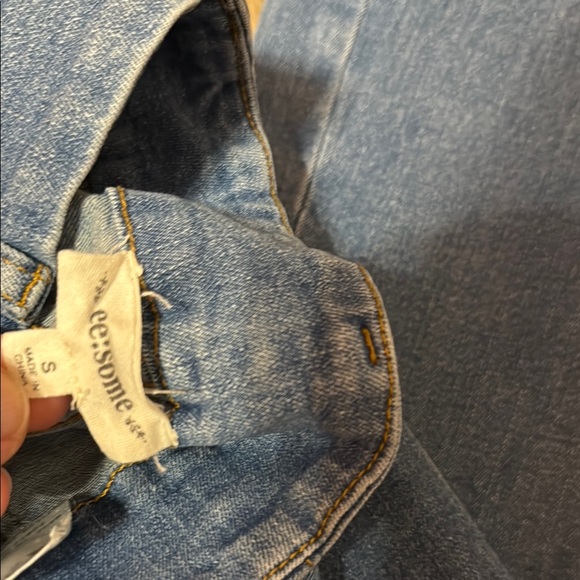 eesome Cropped Straight Leg Pocket Front Jeans LIKE NEW - Picture 2 of 9